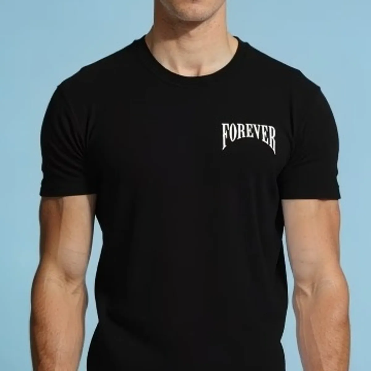 Men'S Angel Pattern Design Crew Neck Short-Sleeved T-Shirt-Size S
