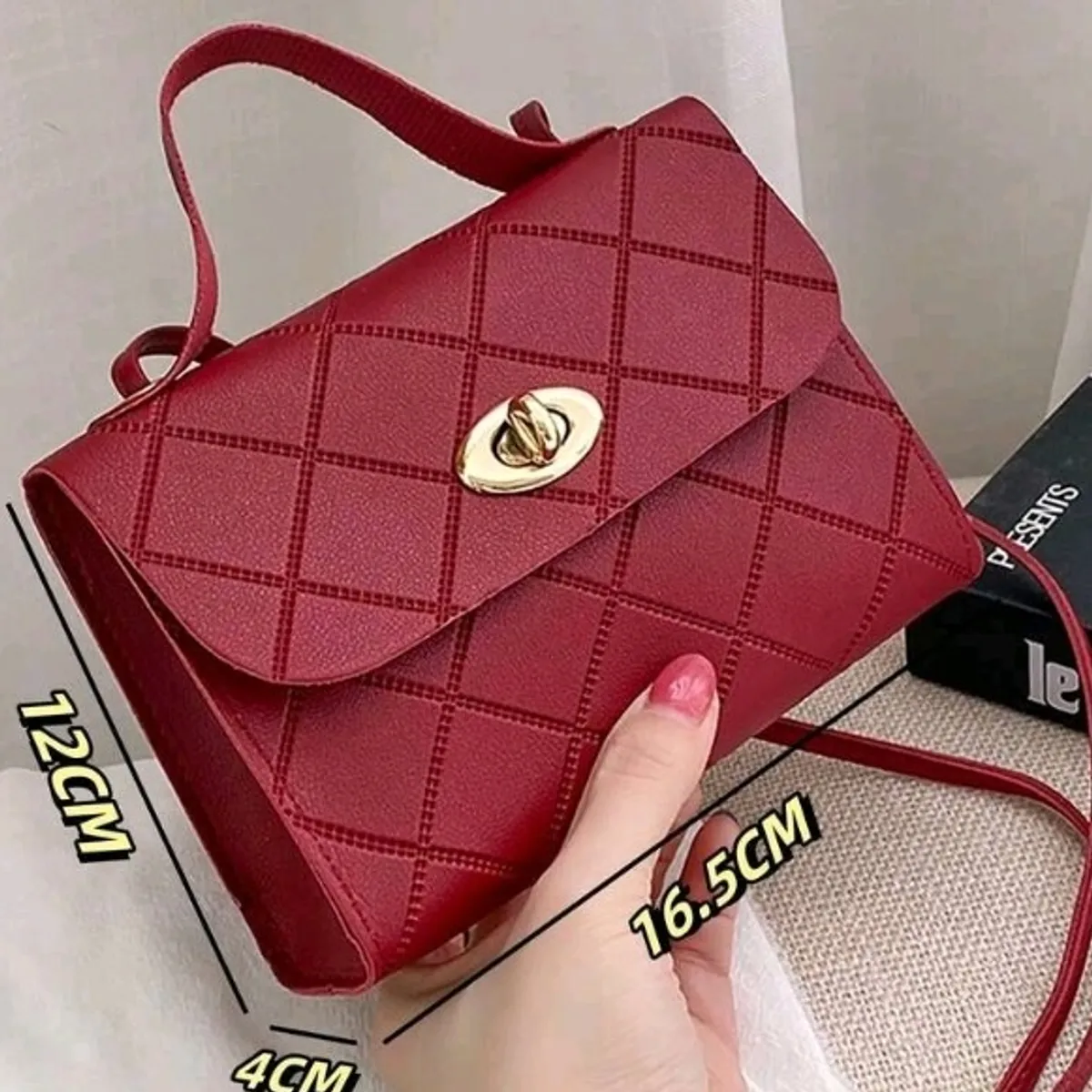 Women Red Shoulder Crossbody Mini Bag
