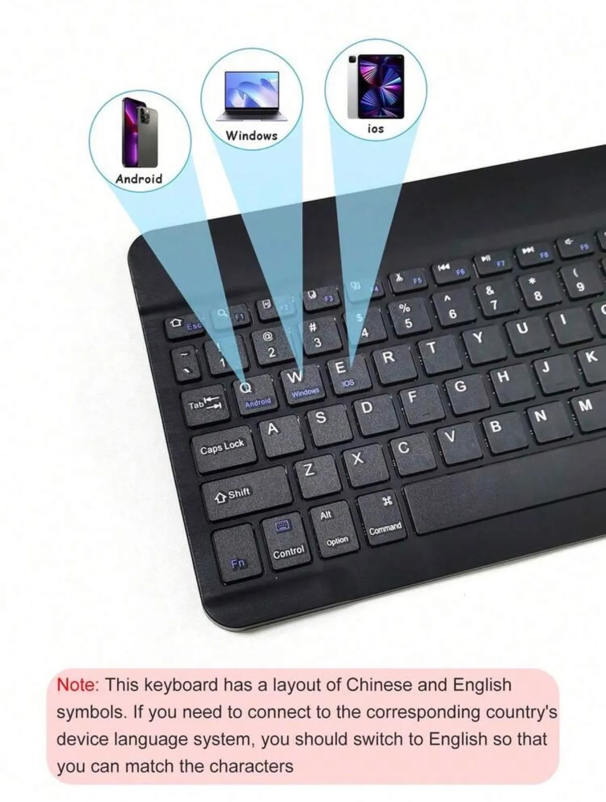 Wireless Portable Rechargeable Keyboard
