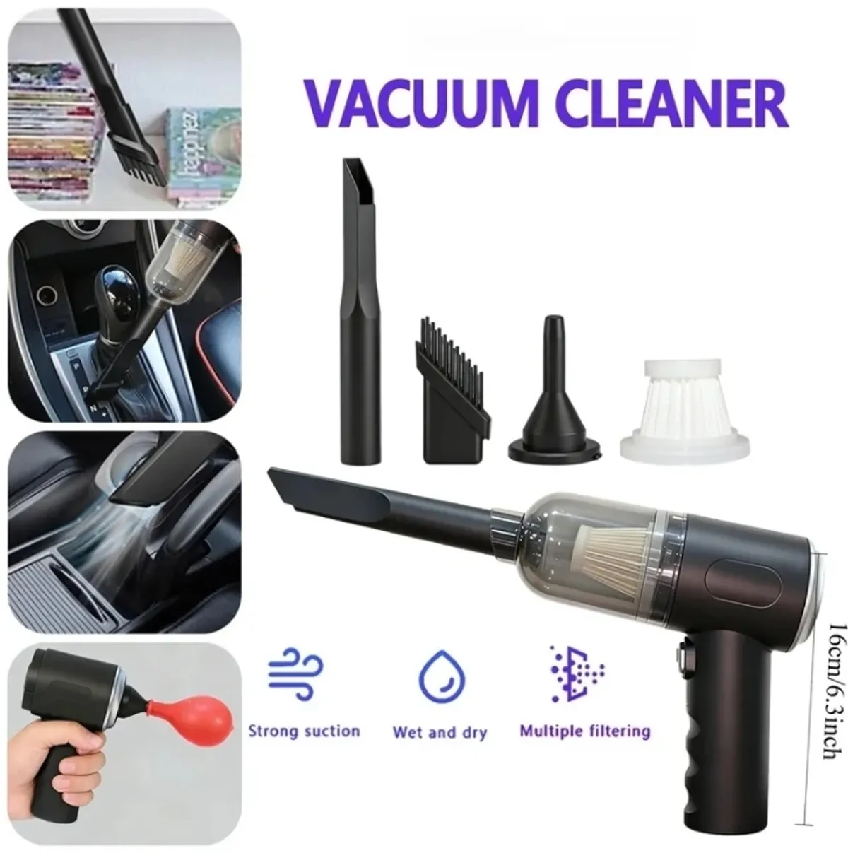 Multi-Purpose Handheld Vacuum Cleaner