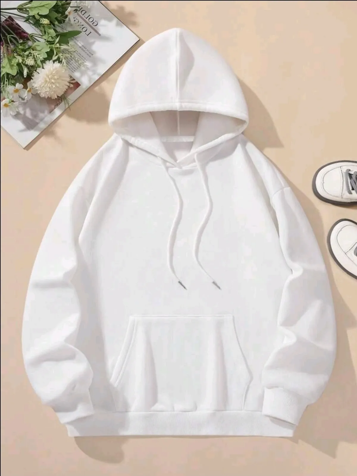 Women's Cute Cartoon Bear Printed Hoodie - Size M
