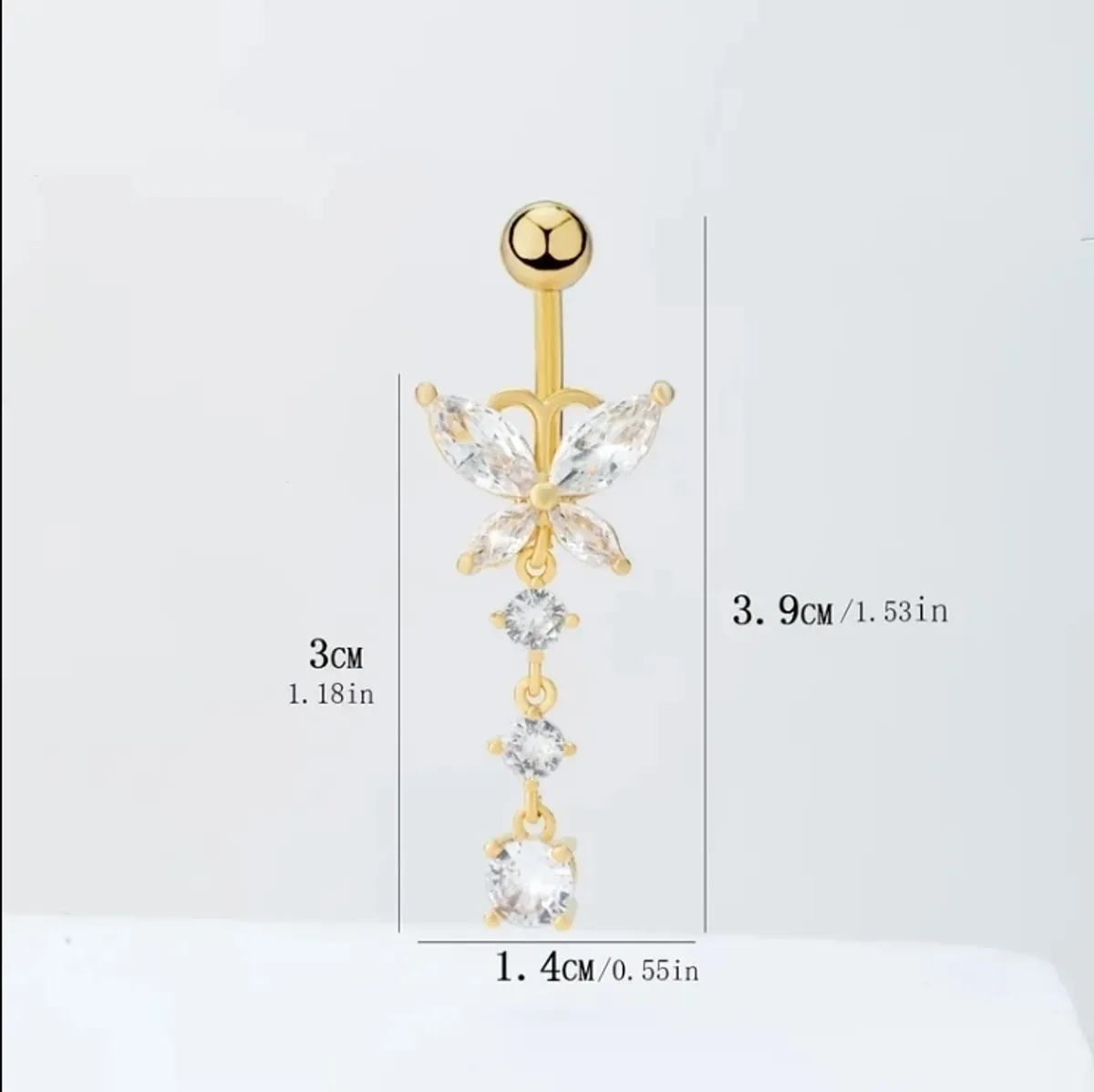 Butterfly Belly Button Ring