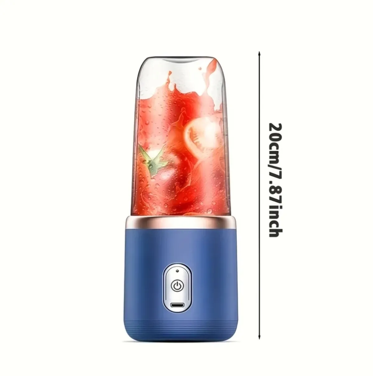 Upgraded Portable Electric Juicer Blender, USB Rechargeable Juicer with 2 Cups, 6-Blade Design, Sports Lid for Blending Juice, Wireless Multifunctional Portable Juicer, Creates Smooth Juices, Fruit Mixer, Beverage Making Supplies