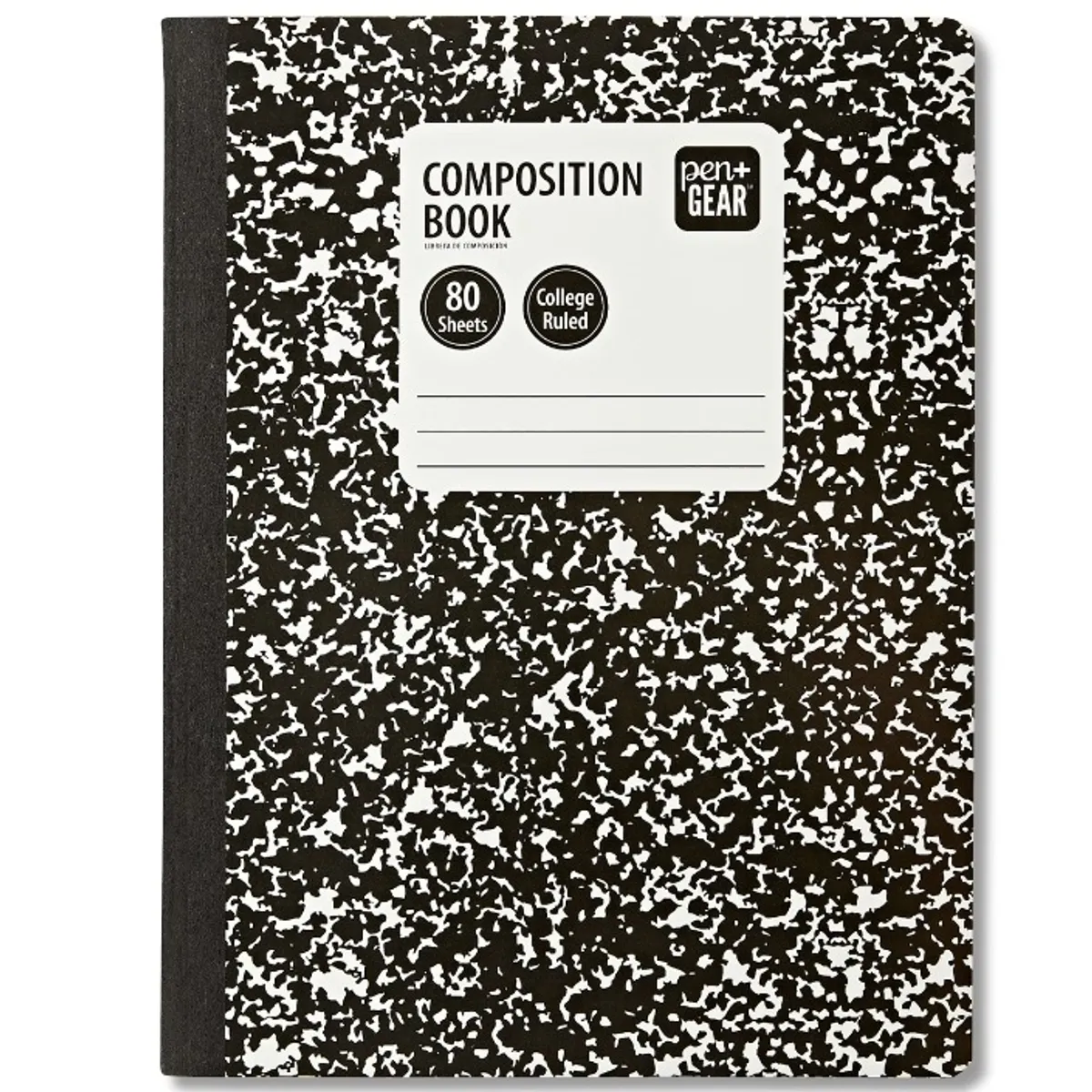 Pen+Gear College Rule Composition Book, 7.5 x 9.75, Marble, 80 Sheets