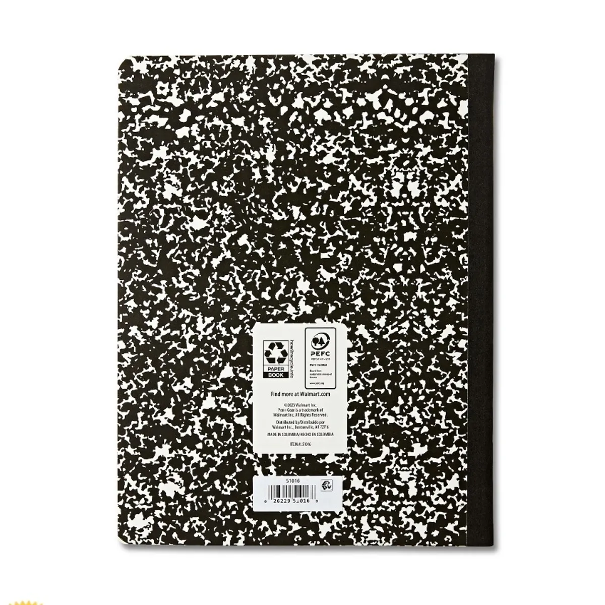 Pen+Gear College Rule Composition Book, 7.5 x 9.75, Marble, 80 Sheets