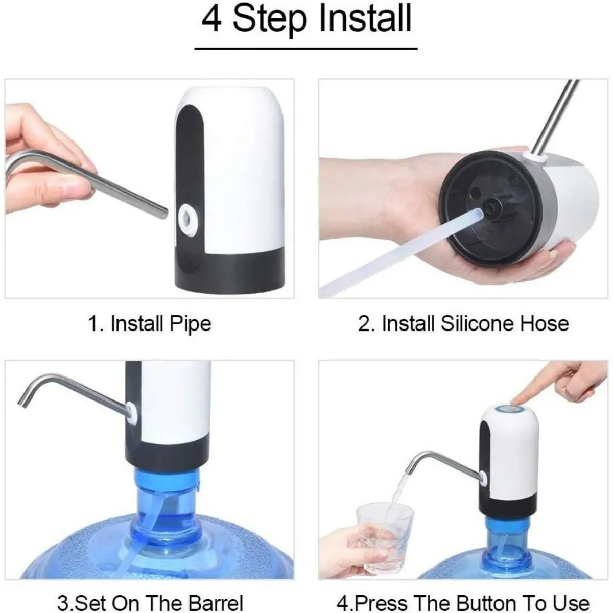 1pc Rechargeable water Dispenser Pump