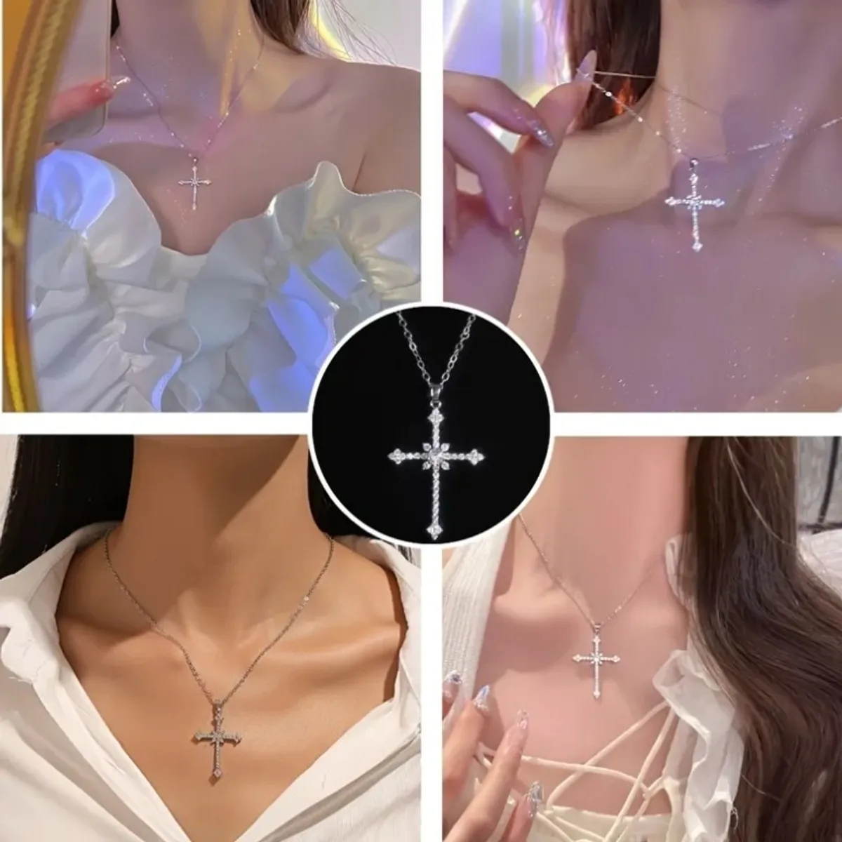 Starburst Cross Necklace