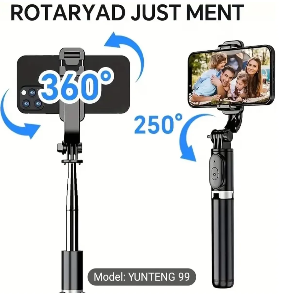 Professional Extendable Phone Selfie Stick, 40 Inch length