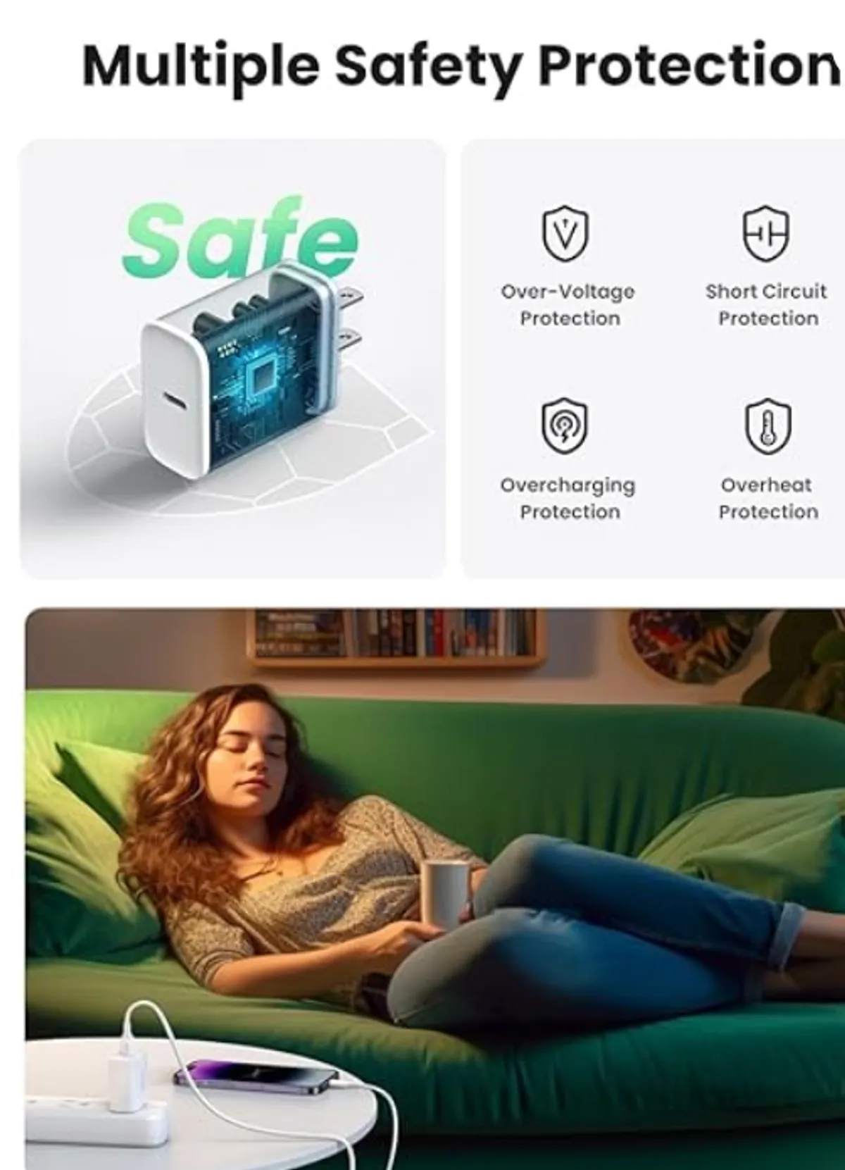 UGREEN 20W USB C Charger PD Fast Charger Block USB-C