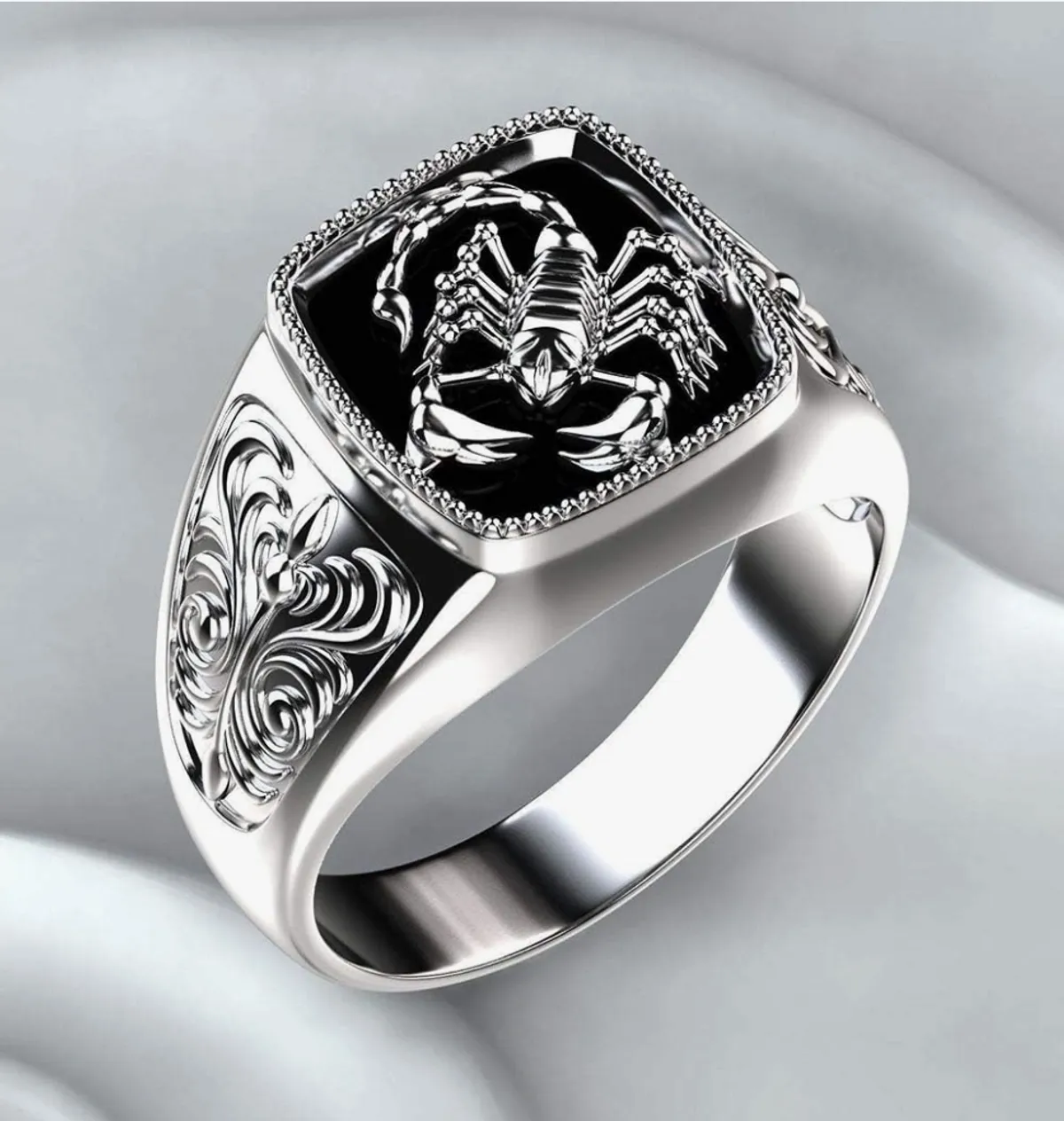 OIDIMS Punk Scorpion Engraved Ring