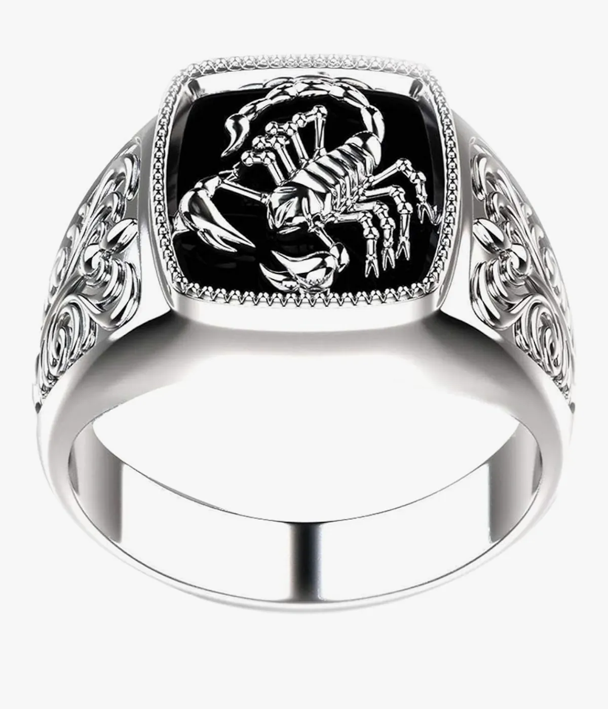 OIDIMS Punk Scorpion Engraved Ring