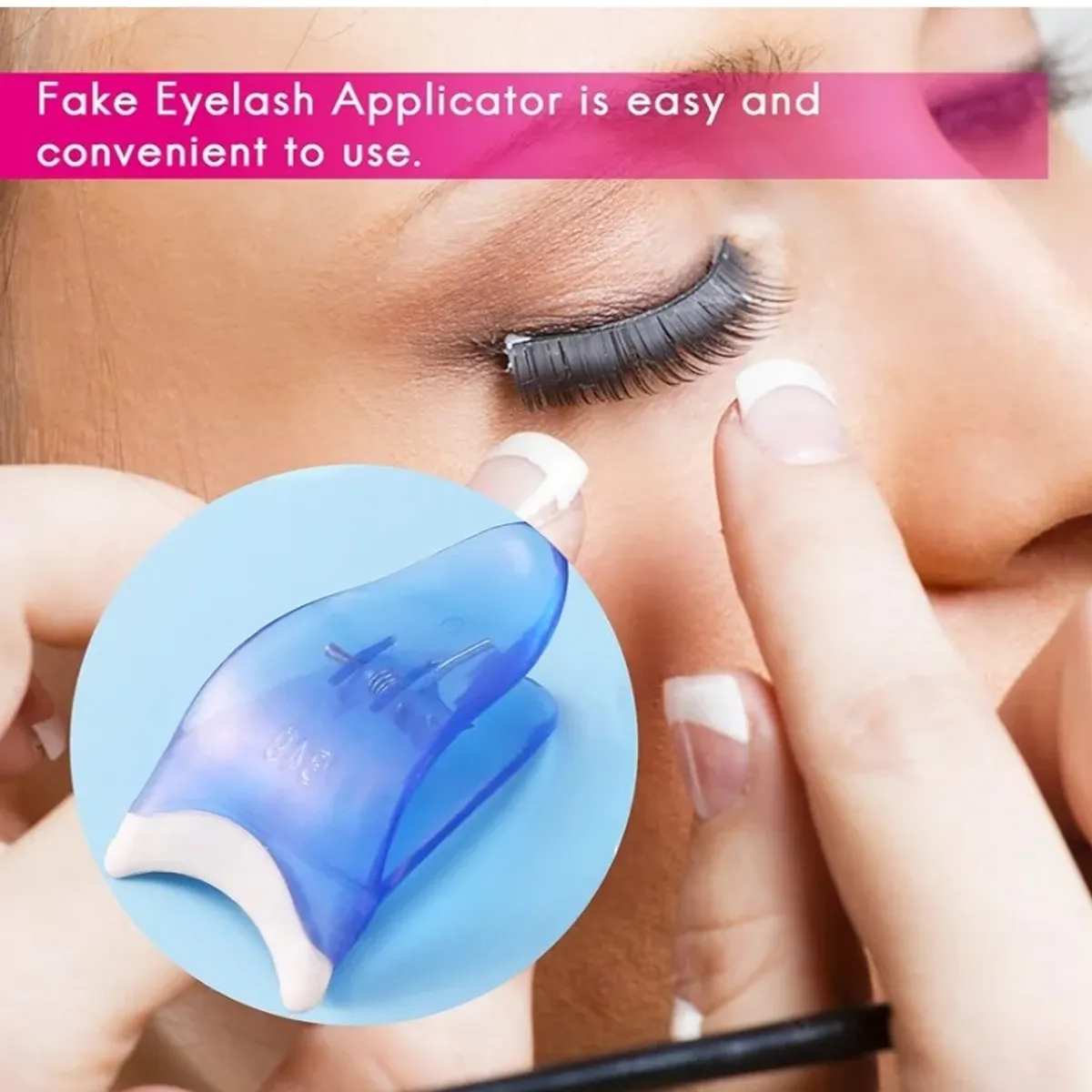 False Eyelash Applicator and Clip