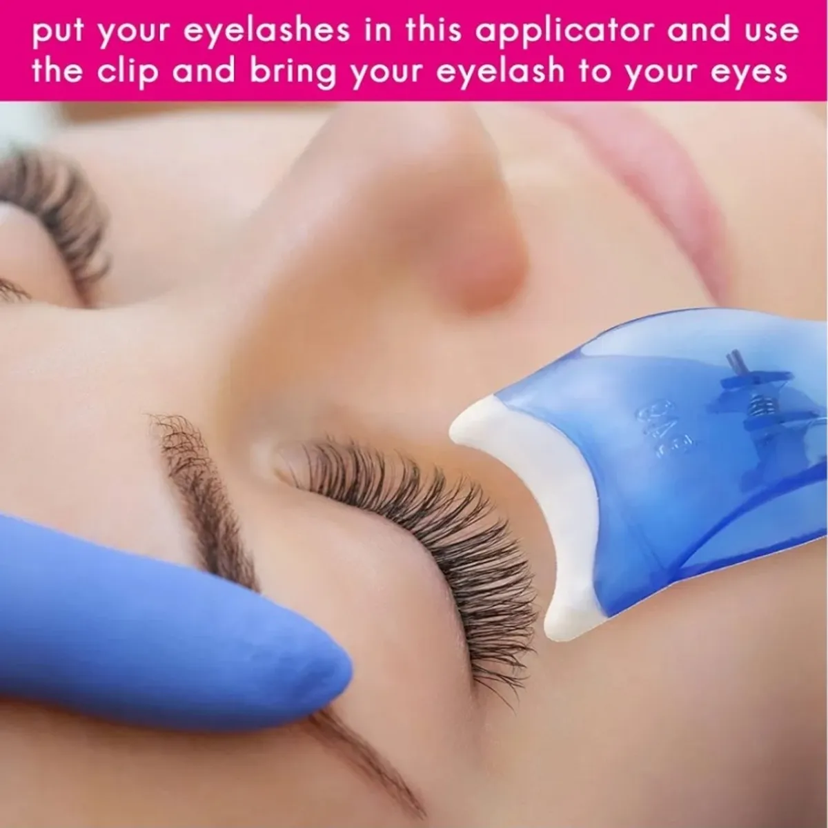 False Eyelash Applicator and Clip
