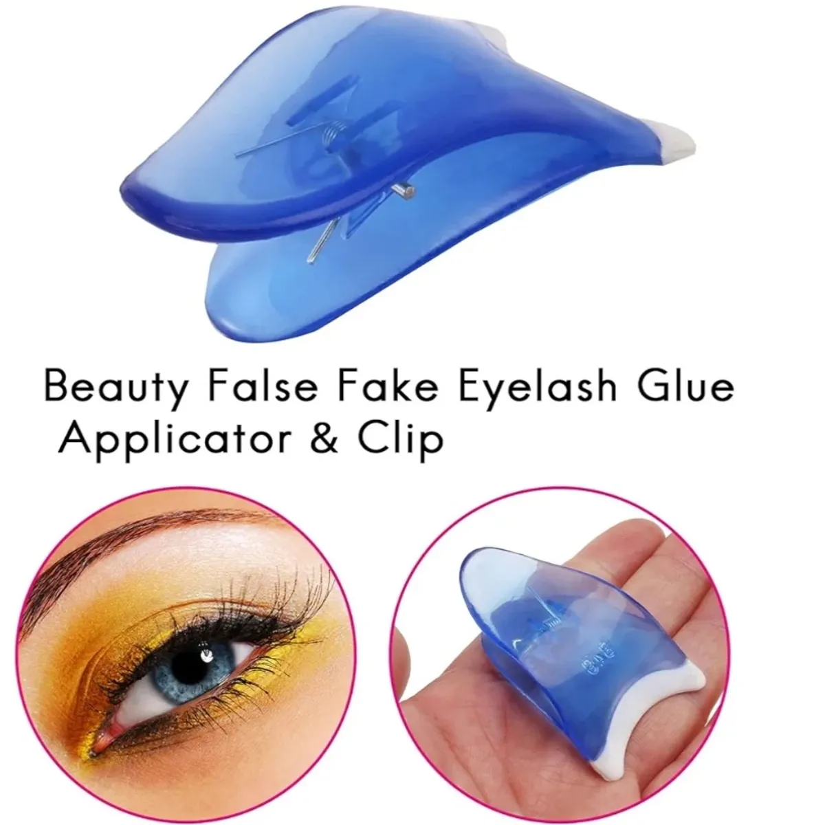 False Eyelash Applicator and Clip