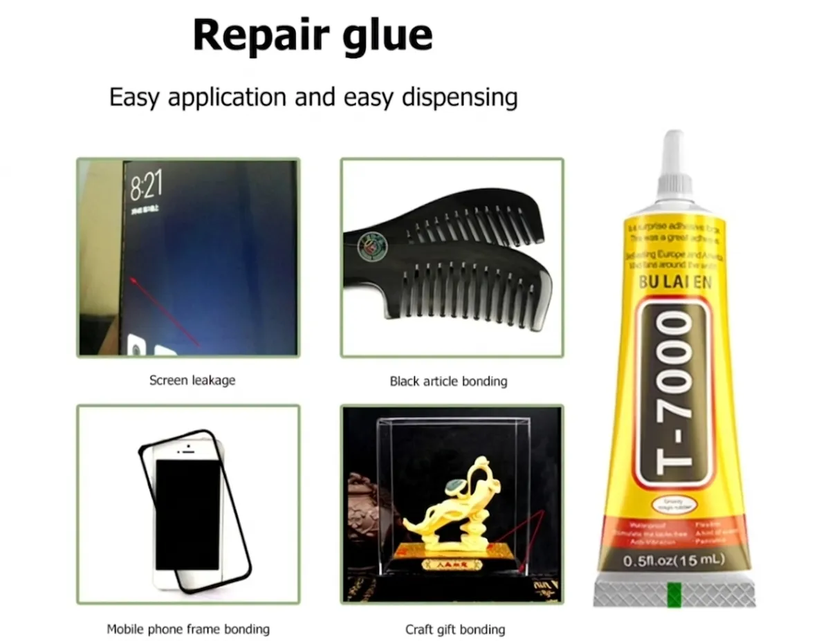 Adhesive 15/50/110ml T7000 Super Glue Repair Adhesive for LCD Touch Screen (15ml)