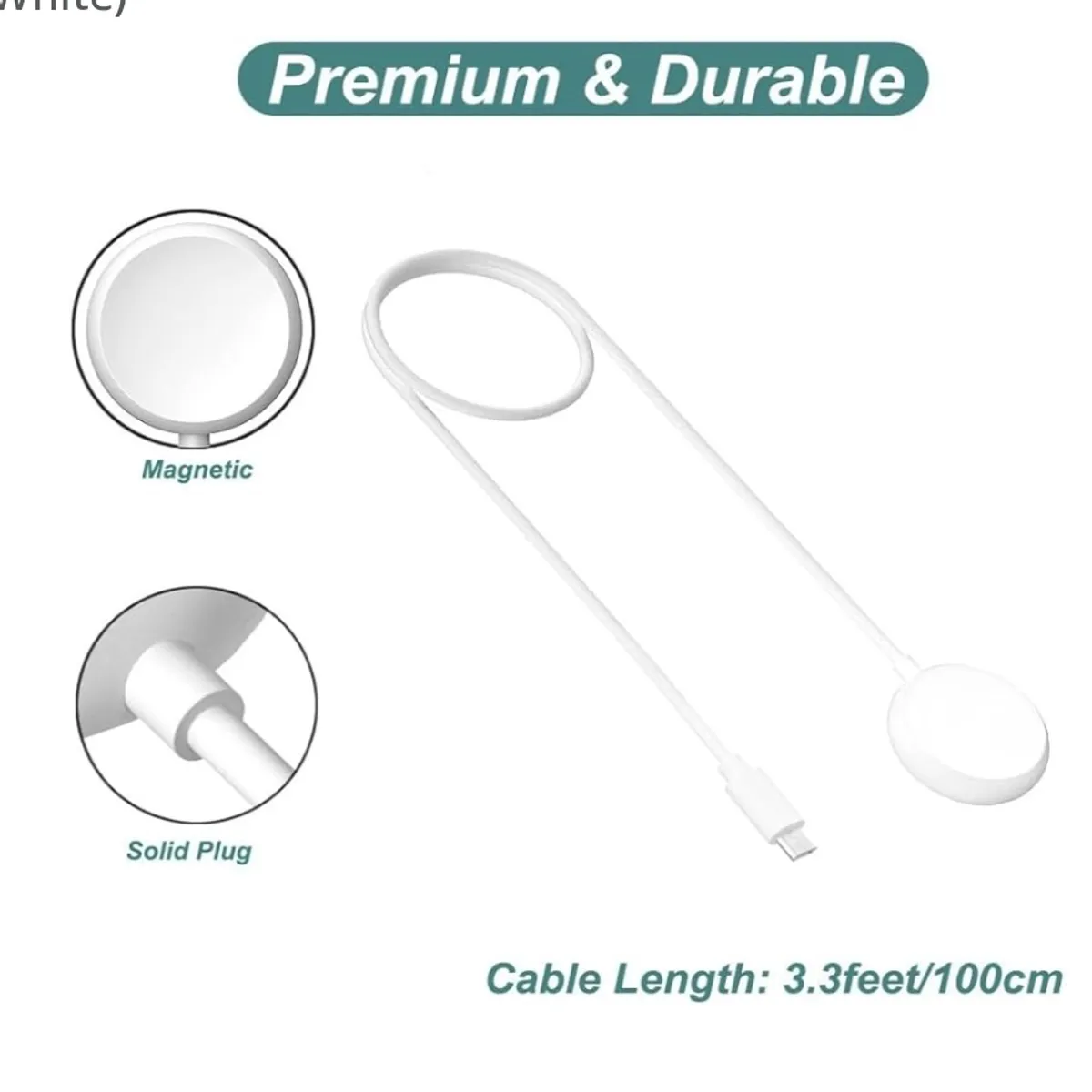 Charger For Apple Watch - White