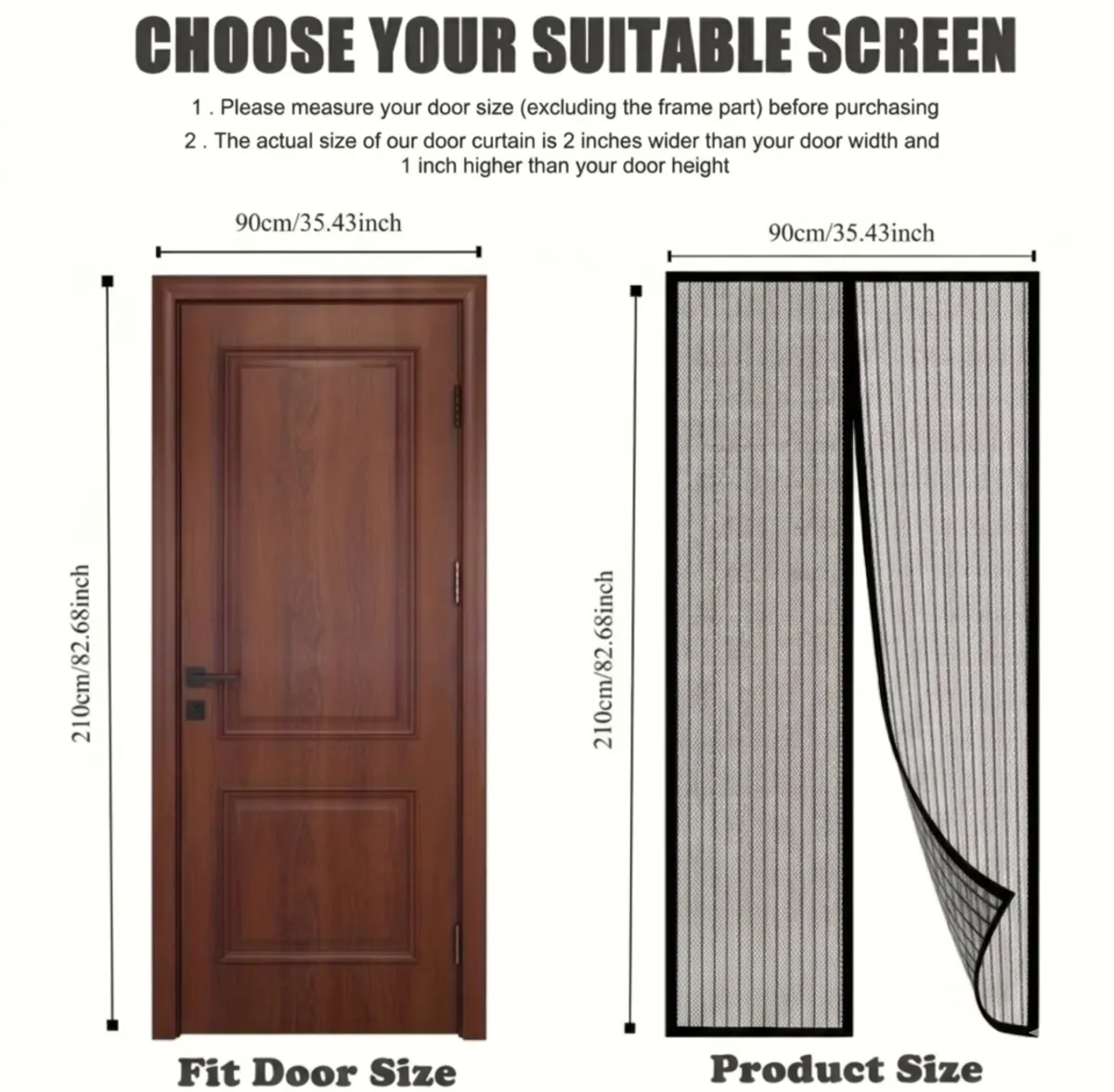 This Magnetic Mosquito-proof Screen Door Is Your Summer Savior! Featuring Thickened, Durable Mesh for Effective Mosquito Protection While Remaining Breathable 82x207