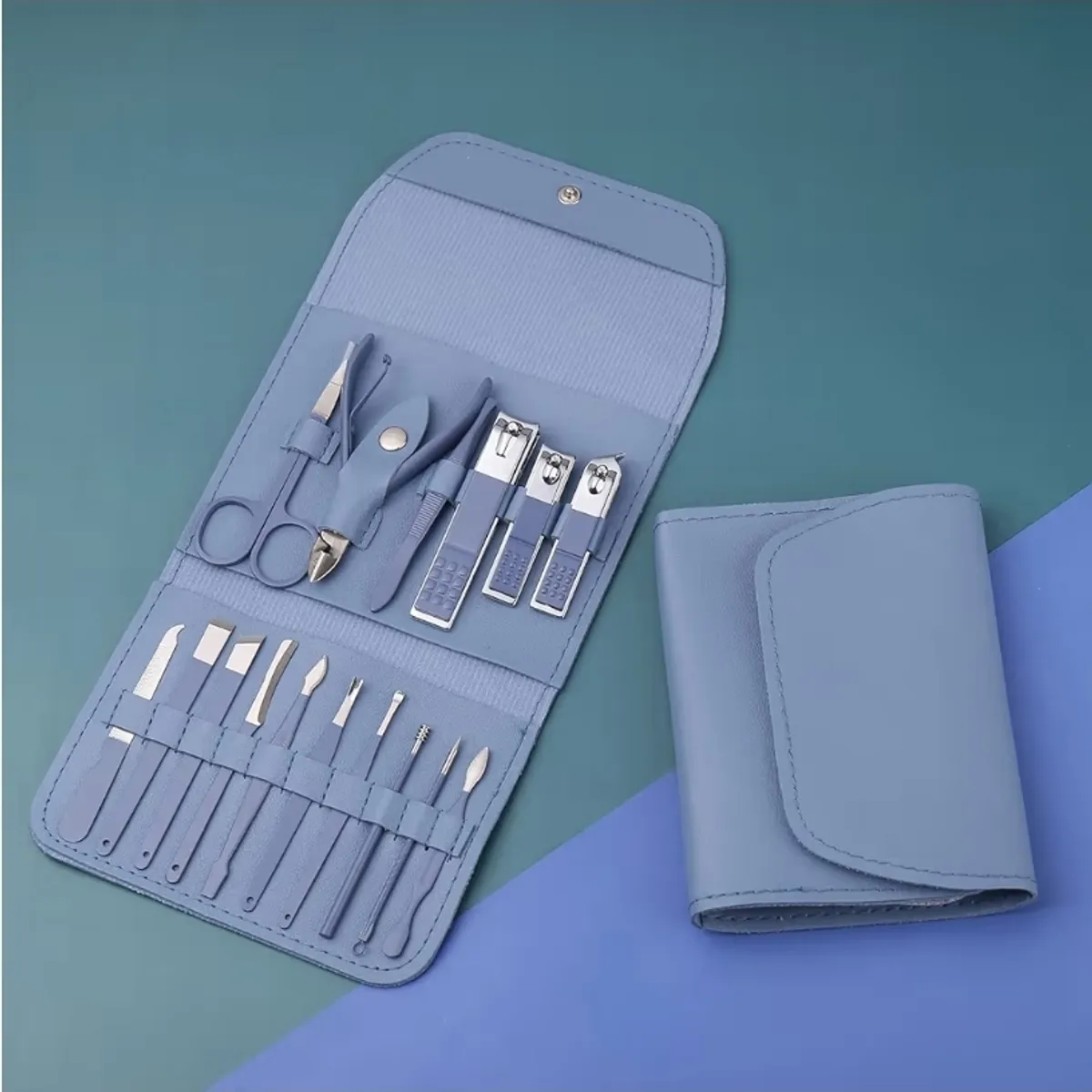 Manicure Set, Nail Clippers, Pedicure Kit, 16 in 1 Professional Grooming Kit Stainless Steel, Nail Toenail Scissors Tools with Luxurious Leather Travel Case