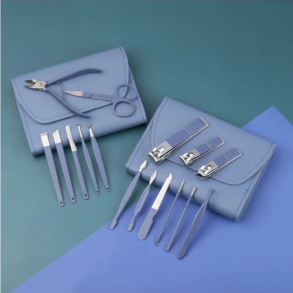 Manicure Set, Nail Clippers, Pedicure Kit, 16 in 1 Professional Grooming Kit Stainless Steel, Nail Toenail Scissors Tools with Luxurious Leather Travel Case