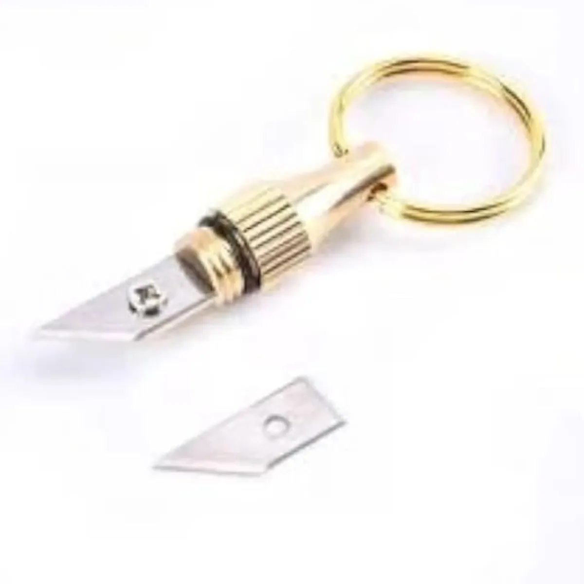 Stainless Steel Portable Pocket Knife Mini Brass Capsule