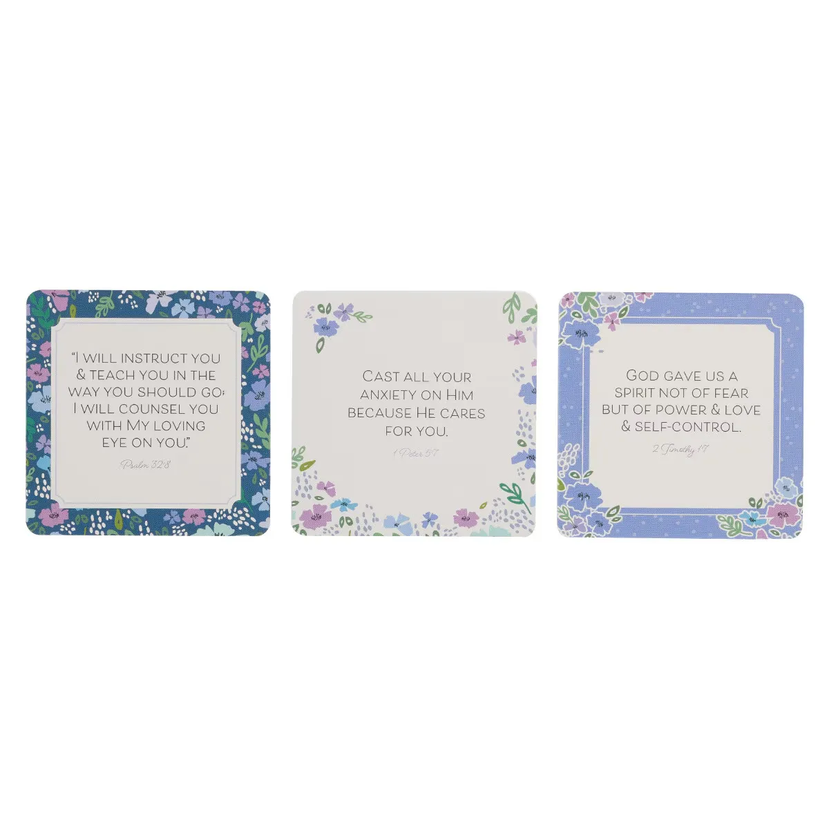 101 Bible Verses For Teachers Purple Scripture Cards in a Tin- Teacher's Day