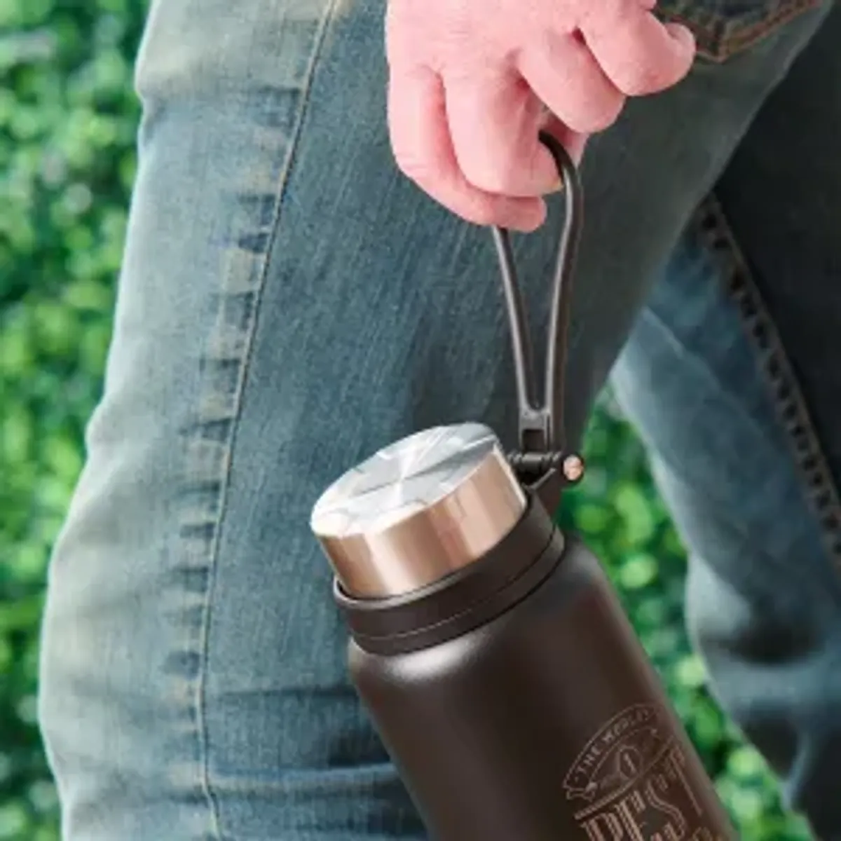 The World’s Best Dad Stainless Steel Water Bottle – Joshua 1:9