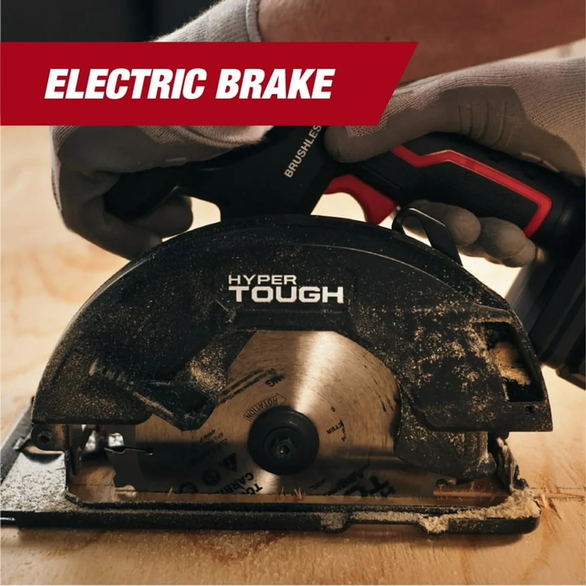 Hyper Tough 20V 6.5in. Brushless Circular saw, with 2.0Ah Battery Pack and Standard Charger, 41007.2