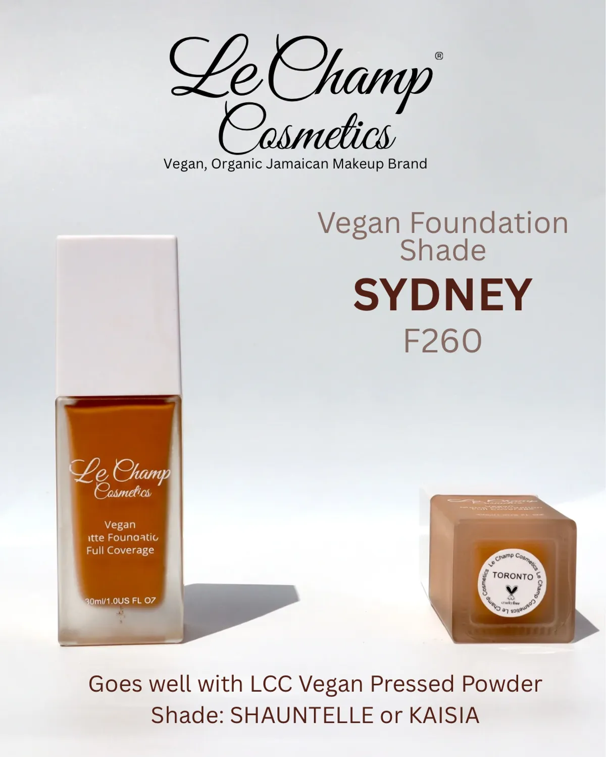 LCC Vegan Matte Foundation - SYDNEY F260
