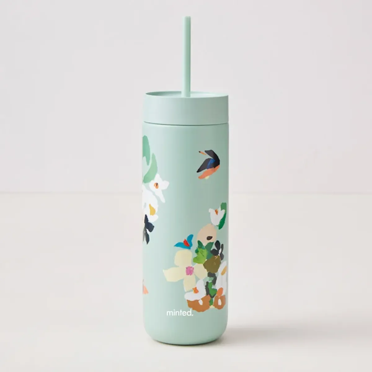 Carter Cold Tumblers, Birds of Paradise - Mint Chip by Caryn Owen