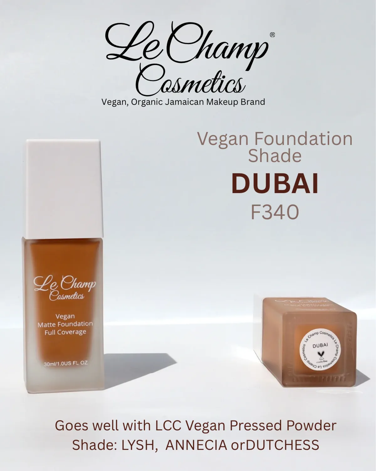 LCC Vegan Matte Foundation - DUBAI F340