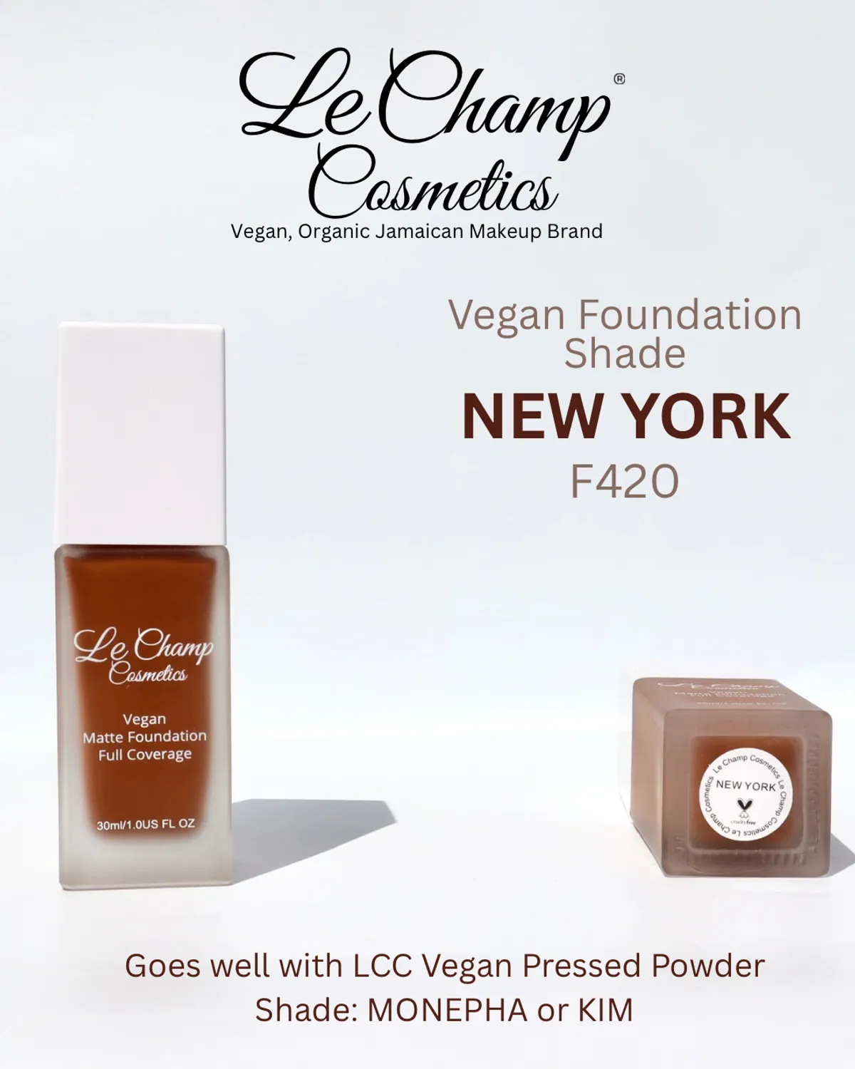 LCC Vegan Matte Foundation - NEW YORK F420