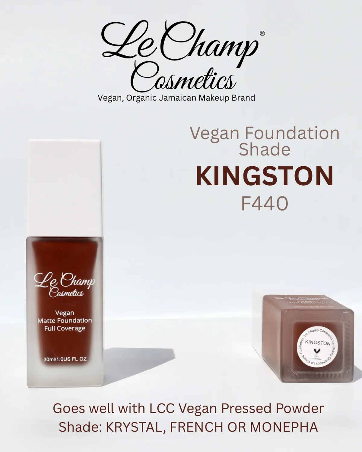 LCC Vegan Matte Foundation - KINGSTON F440