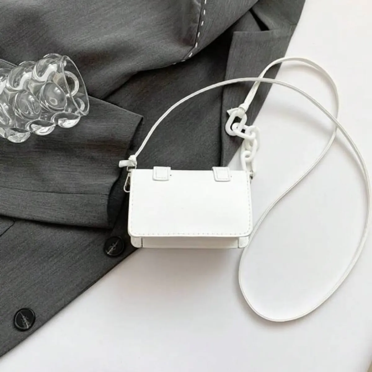 Mini Handbag For Women, Crossbody Sling Bag - White