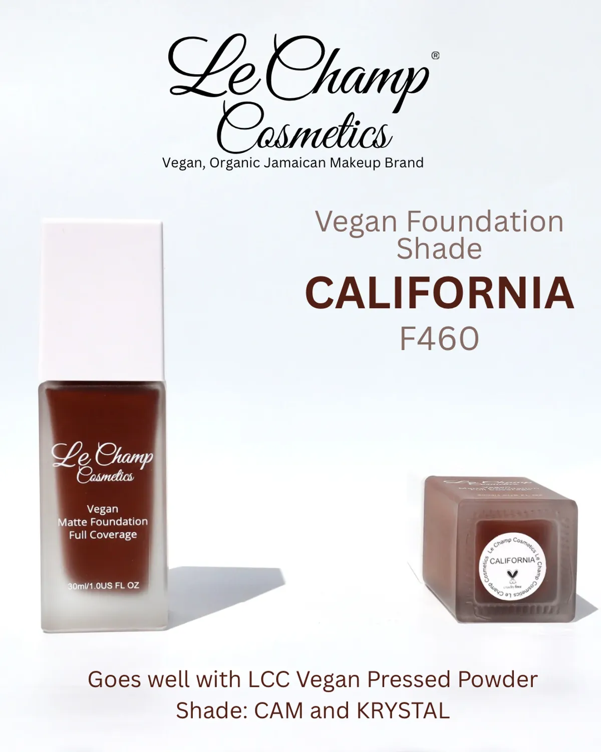LCC Vegan Matte Foundation - CALIFORNIA F460