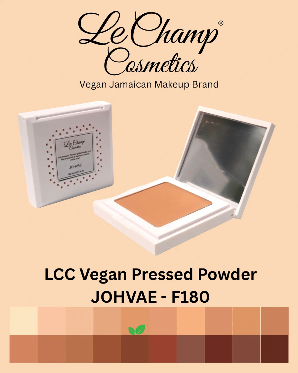 LCC Vegan Pressed Powder, JOHVAE - P180