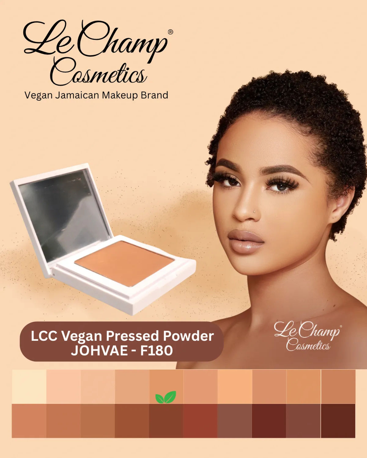 LCC Vegan Pressed Powder, JOHVAE - P180