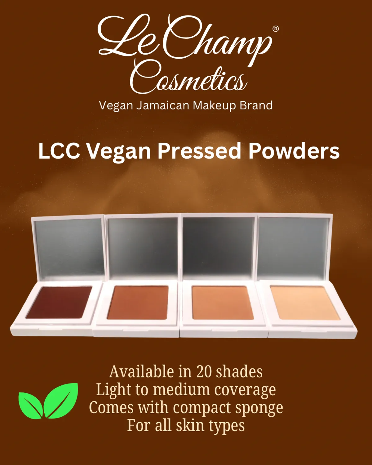 LCC Vegan Pressed Powder, JOHVAE - P180