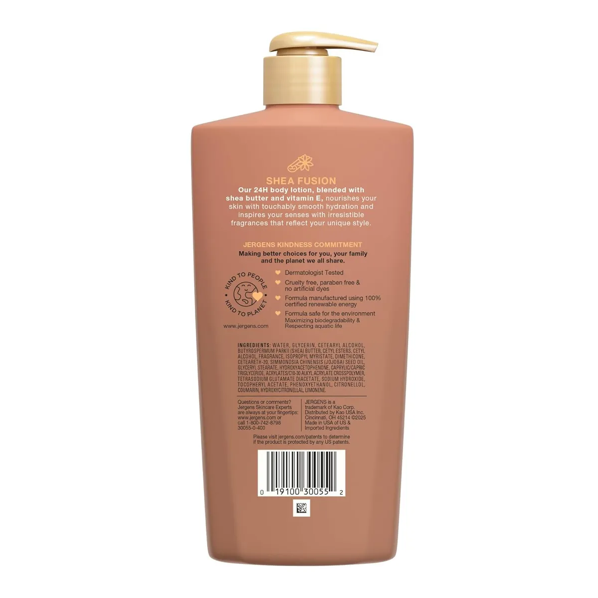 Jergens Shea Fusion Moisturizing Body Lotion - Warm Amber, 14 fl oz