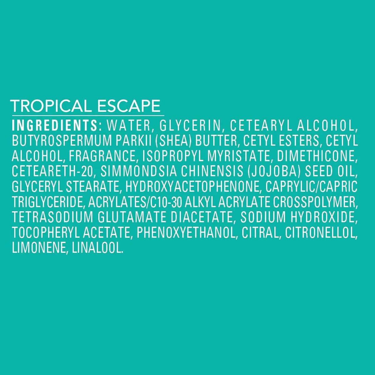 Jergens Shea Fusion Moisturizing Body Lotion - Tropical Escape, 14 fl oz