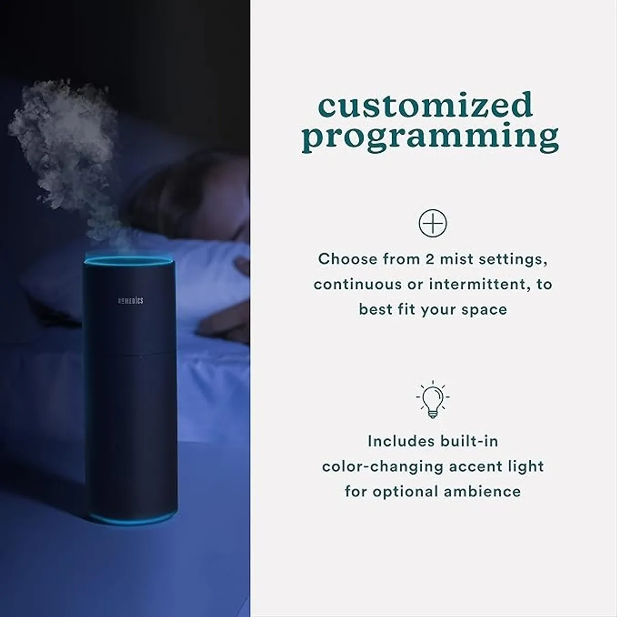 Homedics Portable Humidifier - Matte Black