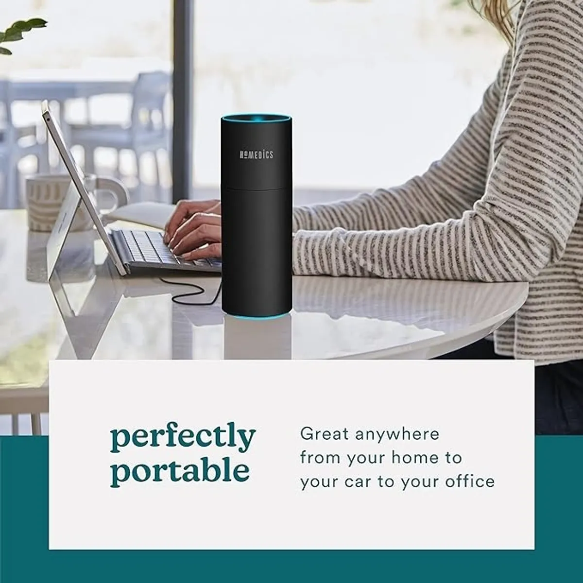 Homedics Portable Humidifier - Matte Black