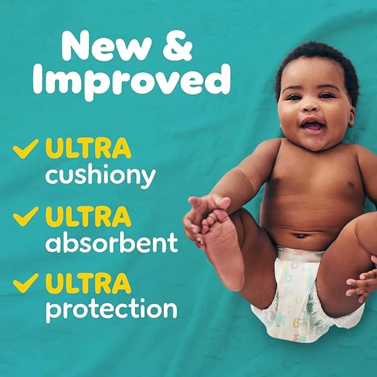 Pampers Baby Diapers 84 Count - Size 1