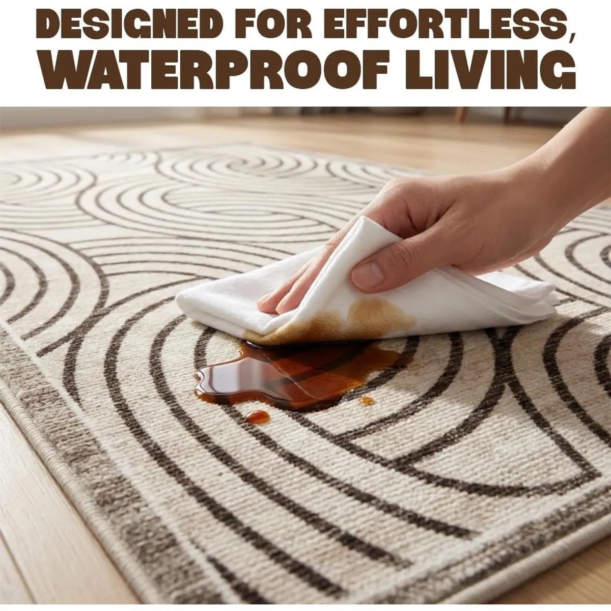 2x3 ft Washable Accent Rug – Non-Slip, Soft Low-Pile Mat for Entryway, Bedside & Bathroom – Easy Clean & Pet Friendly – Perfect for Homes