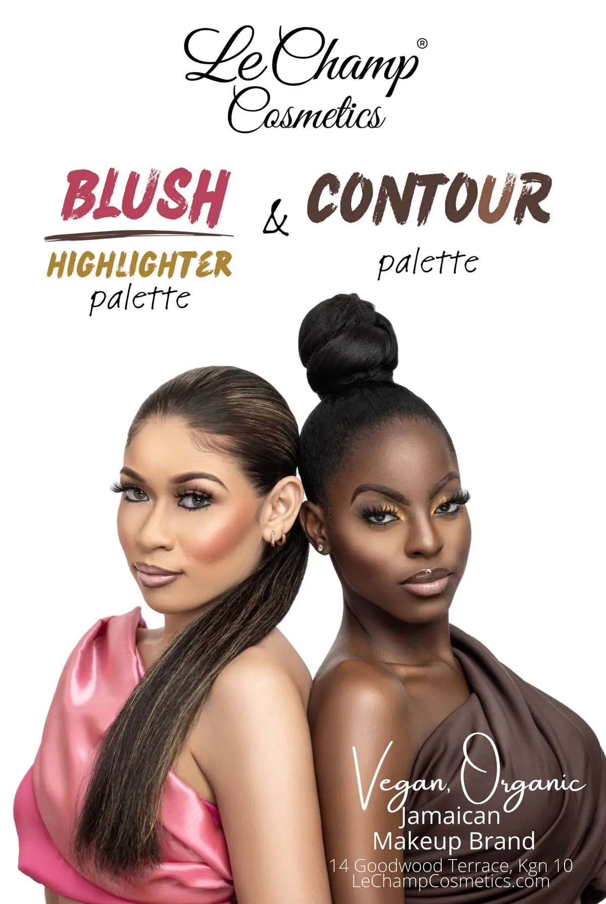 LCC Vegan Palette, BLUSH/ HIGHLIGHTER