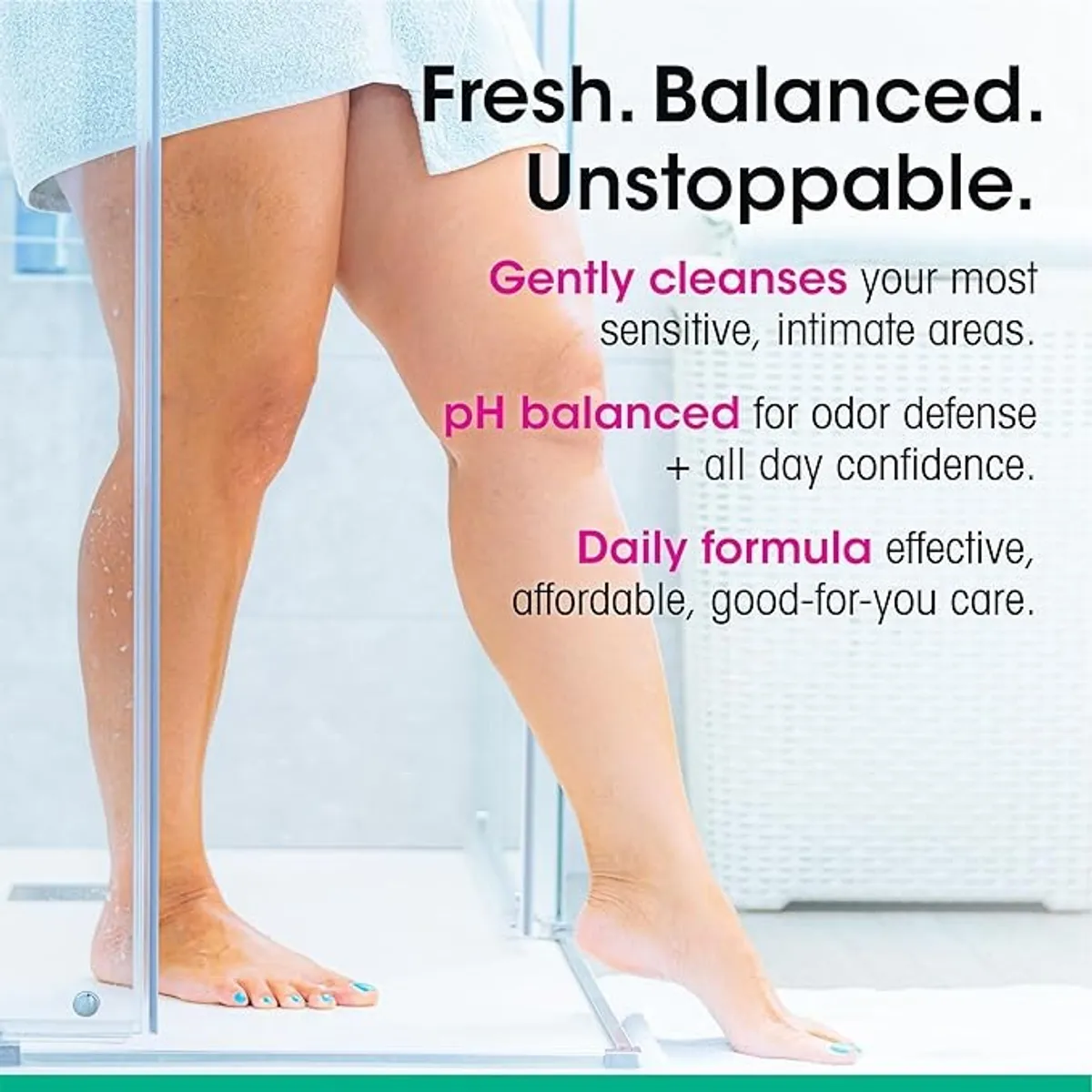 vH Essentials, Ph Balanced Daily Feminine Wash, Tea Tree Oil & Prebiotic - 6 Fl oz