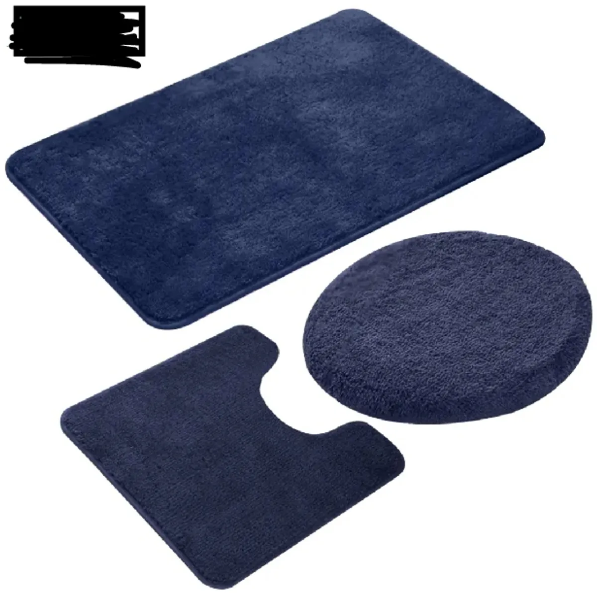 4pcs Anti slip Cushion Bathroom Mat Set