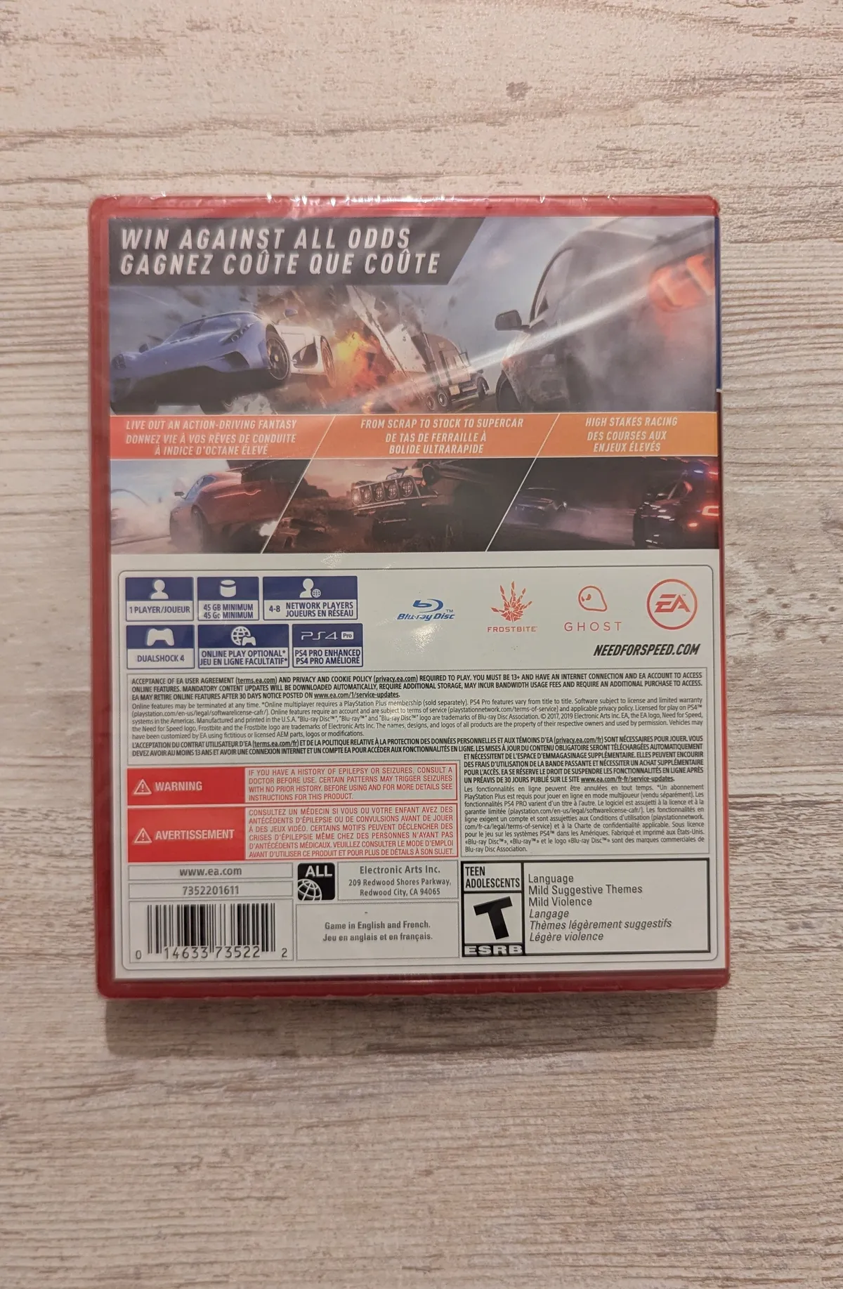 Need for Speed Payback New Sealed PS4