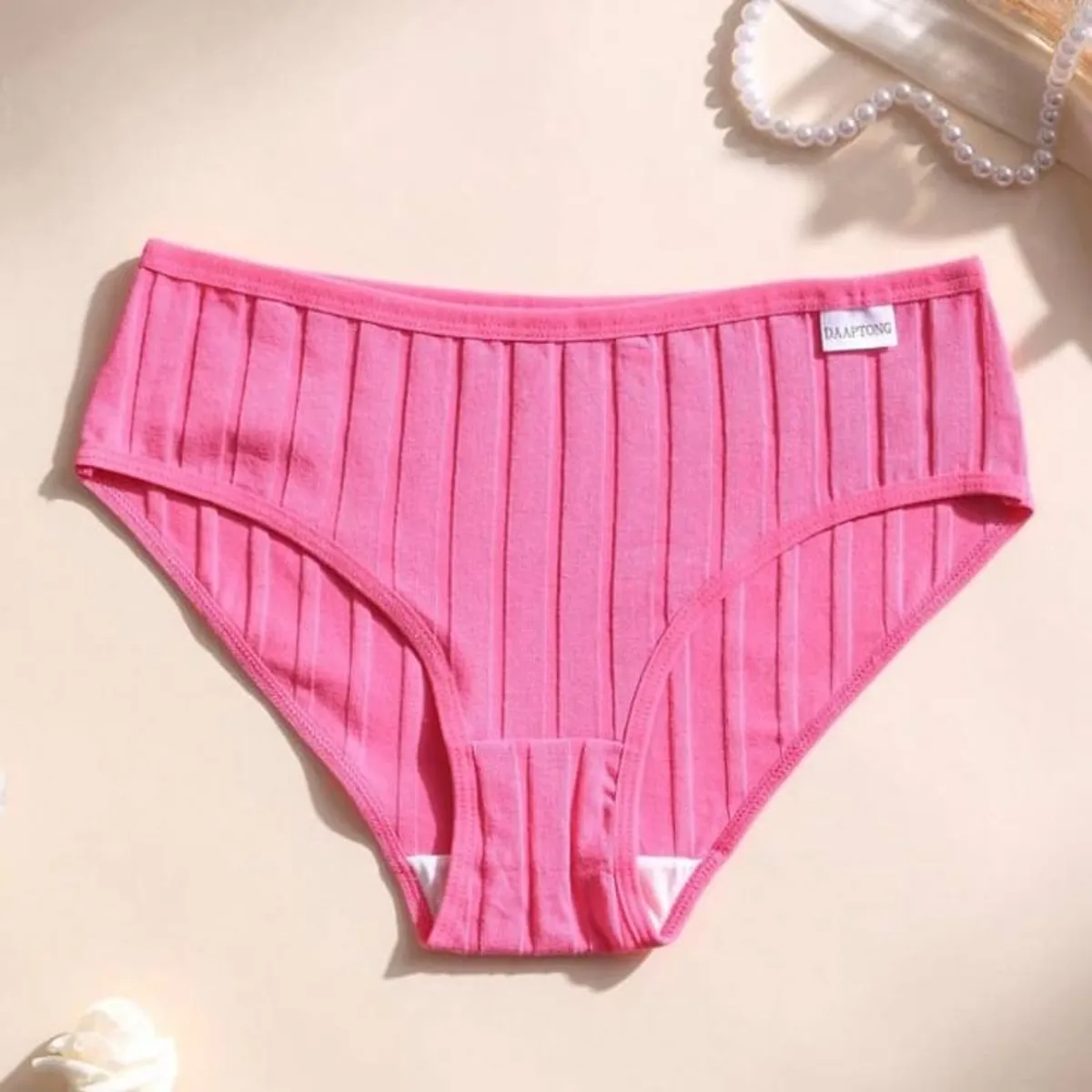 5Pcs Women's Cotton Low Waist Seamless Underwear - Multicolor