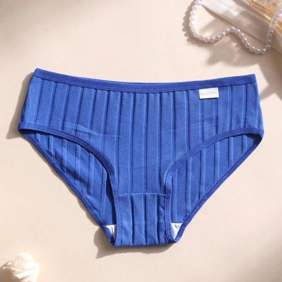 5Pcs Women's Cotton Low Waist Seamless Underwear - Multicolor
