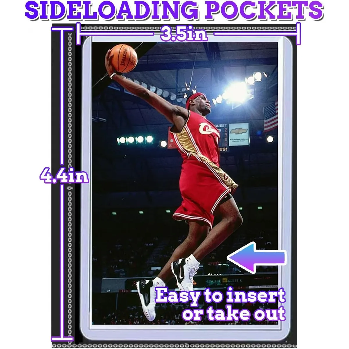 30-Pocket Toploader Binder for Trading Cards – Zippered Album for 3"x4" Rigid Holders – Fits Pokémon, MTG, Yu-Gi-Oh! & Sports Cards – Black